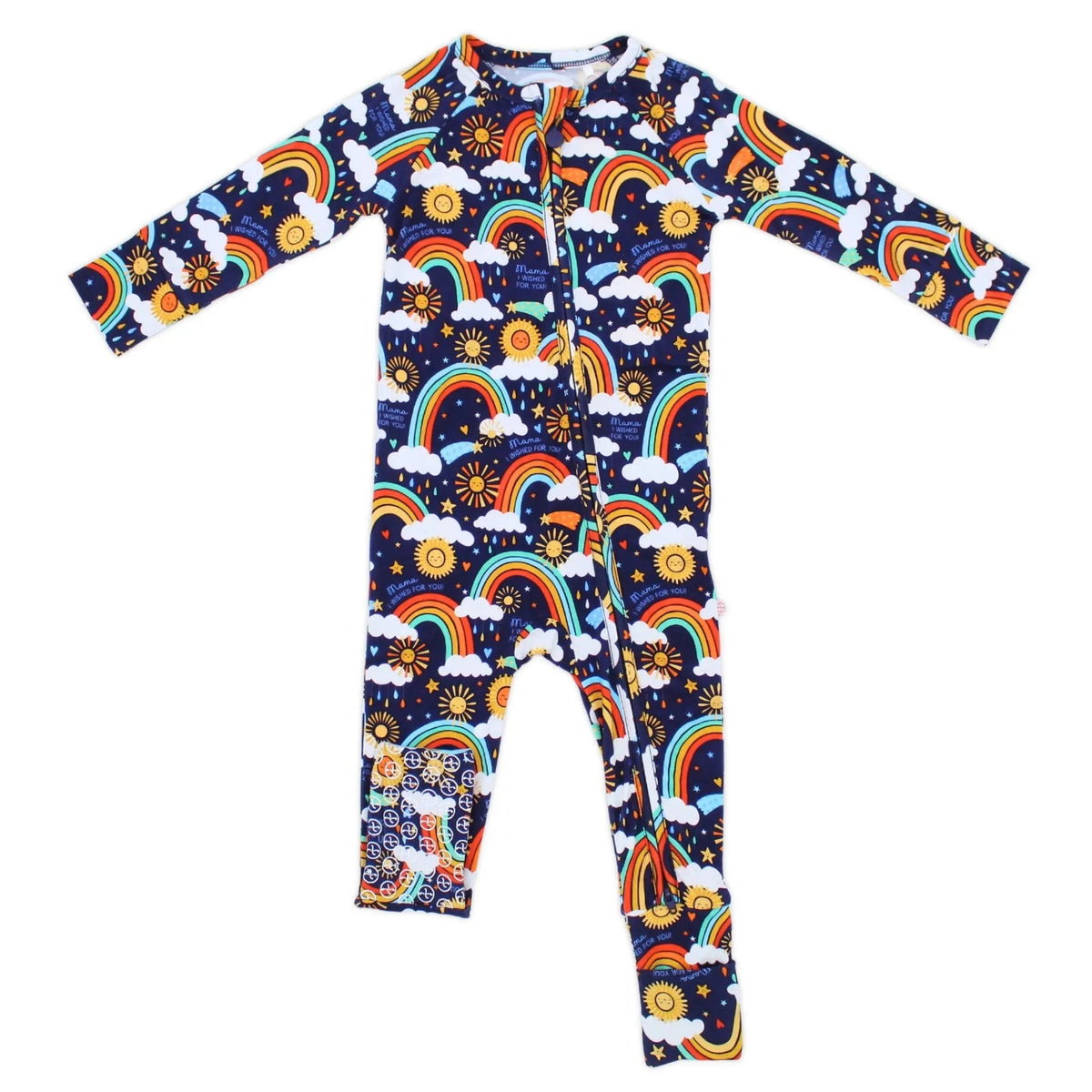 Raising Mama The Second - Skin Convertible Romper | Here Comes the Sunshine (Blue) - 