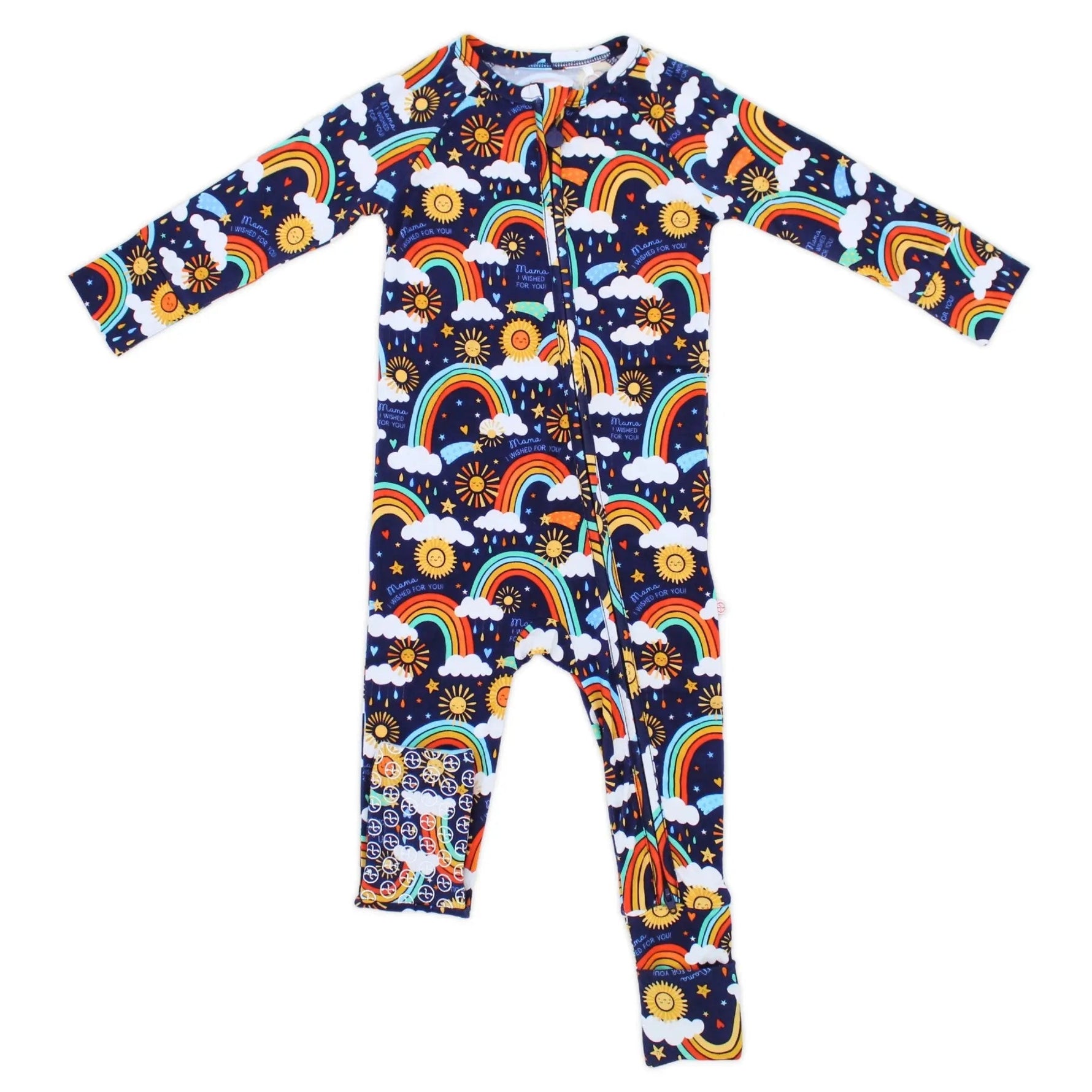 Raising Mama The Second - Skin Convertible Romper | Here Comes the Sunshine (Blue) - 