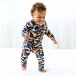 Raising Mama The Second - Skin Convertible Romper | Here Comes the Sunshine (Blue) - 