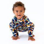 Raising Mama The Second - Skin Convertible Romper | Here Comes the Sunshine (Blue) - 