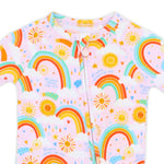 Raising Mama The Second - Skin Convertible Romper | Here Comes the Sunshine (Pink) - 