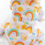 Raising Mama The Second - Skin Convertible Romper | Here Comes the Sunshine (Pink) - 