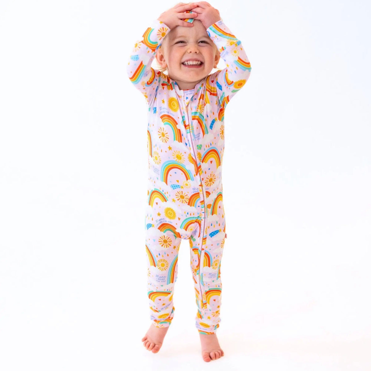 Raising Mama The Second - Skin Convertible Romper | Here Comes the Sunshine (Pink) - 