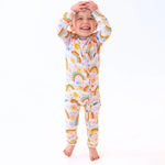 Raising Mama The Second - Skin Convertible Romper | Here Comes the Sunshine (Pink) - 