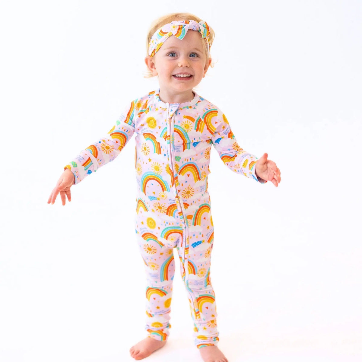 Raising Mama The Second - Skin Convertible Romper | Here Comes the Sunshine (Pink) - 