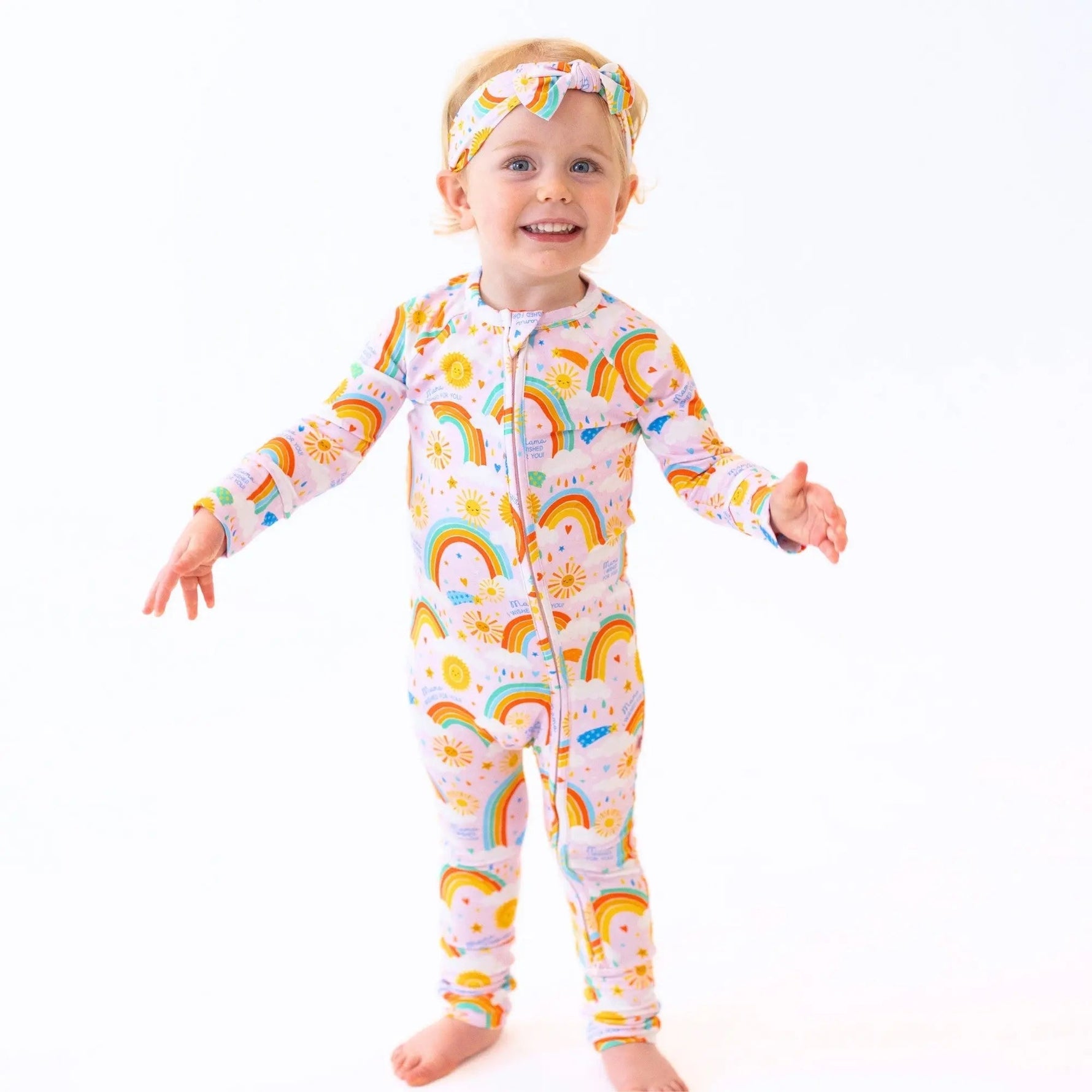 Raising Mama The Second - Skin Convertible Romper | Here Comes the Sunshine (Pink) - 