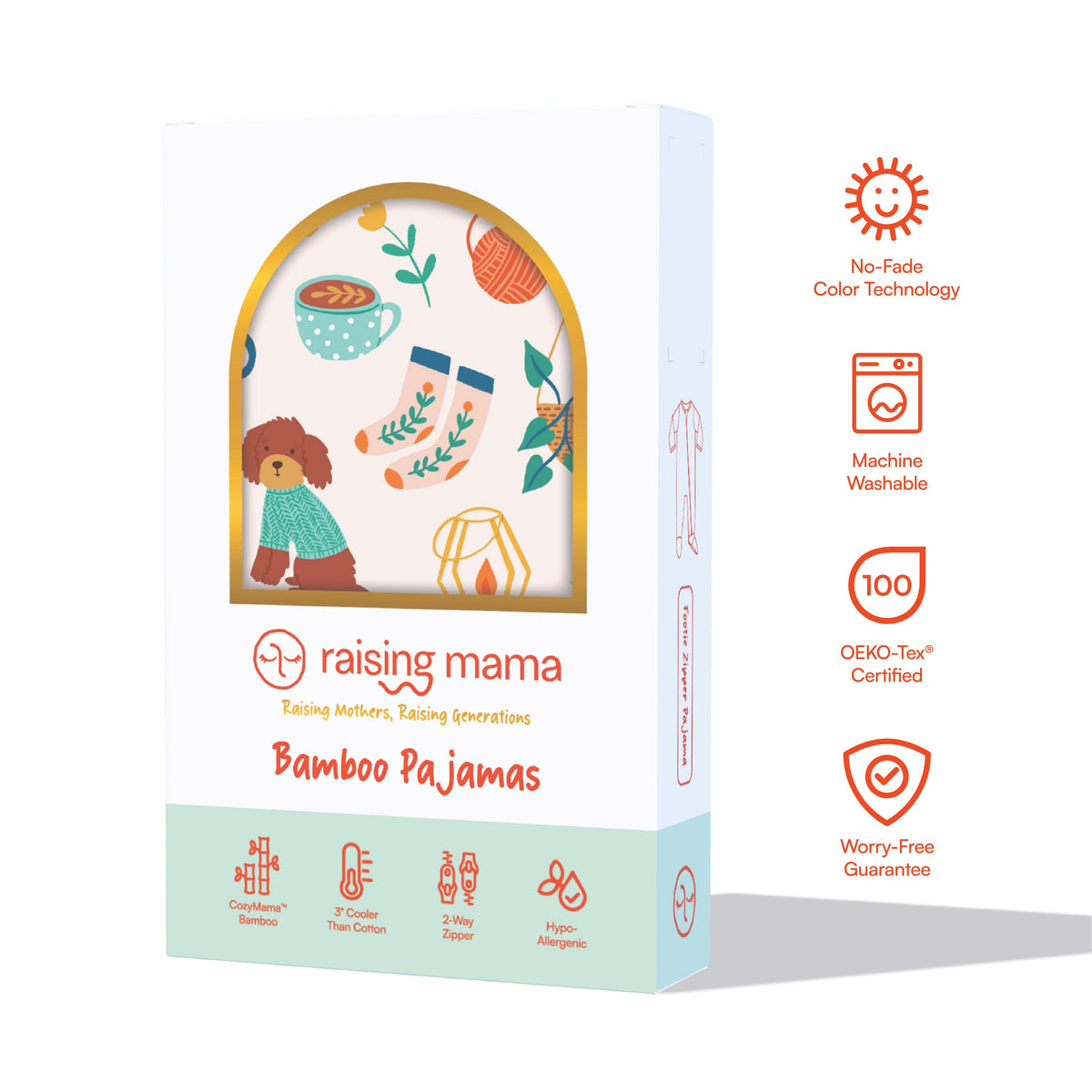 Raising Mama The Second - Skin Footie | Cozy Cats & DogsEveretts Place