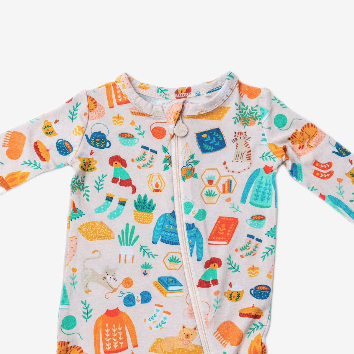 Raising Mama The Second - Skin Footie | Cozy Cats & DogsEveretts Place