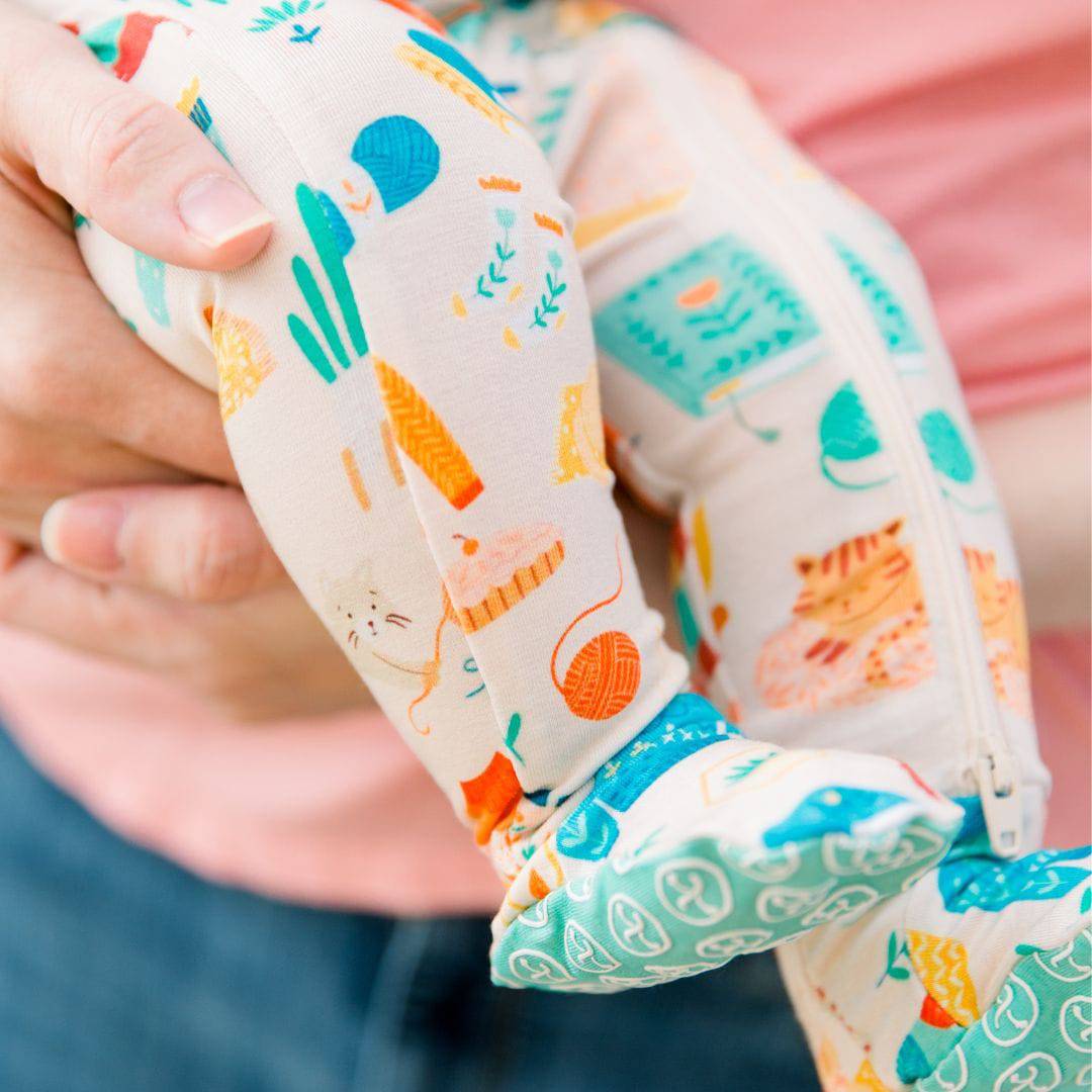 Raising Mama The Second - Skin Footie | Cozy Cats & DogsEveretts Place