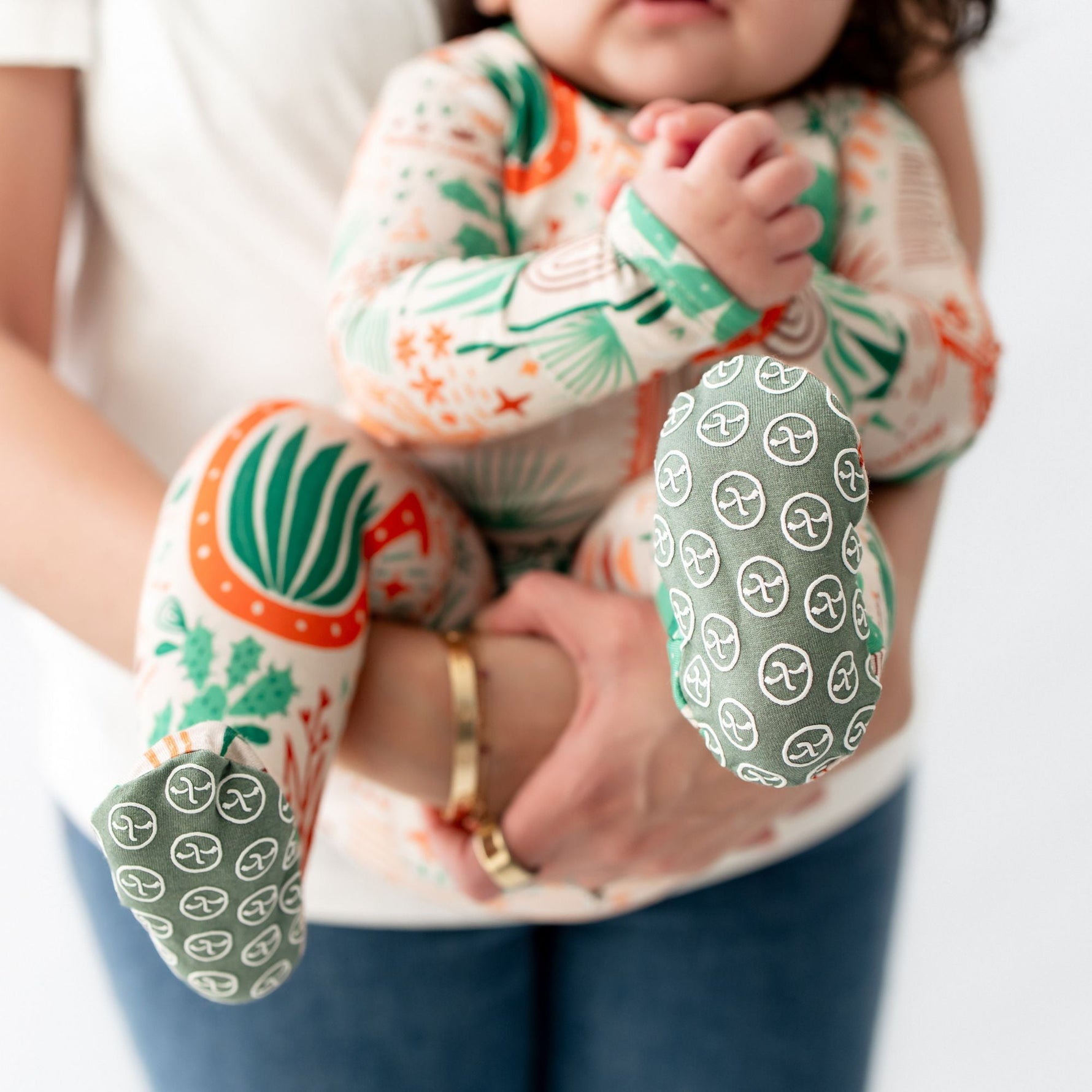Raising Mama The Second - Skin Footie | Desert Cactus (Beige) - 