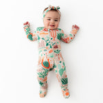 Raising Mama The Second - Skin Footie | Desert Cactus (Beige) - 