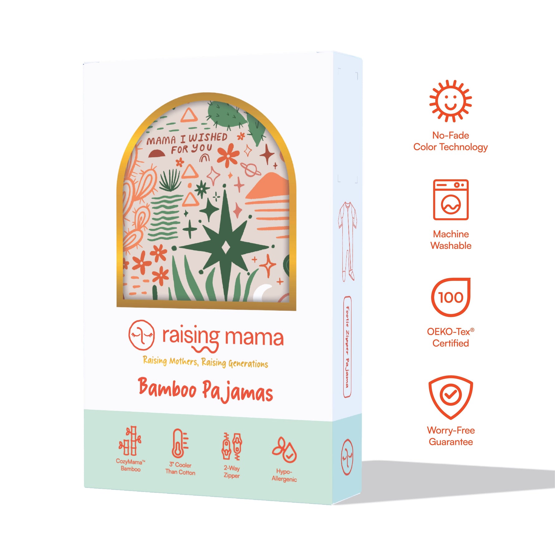 Raising Mama The Second - Skin Footie | Desert Cactus (Beige)Everetts Place