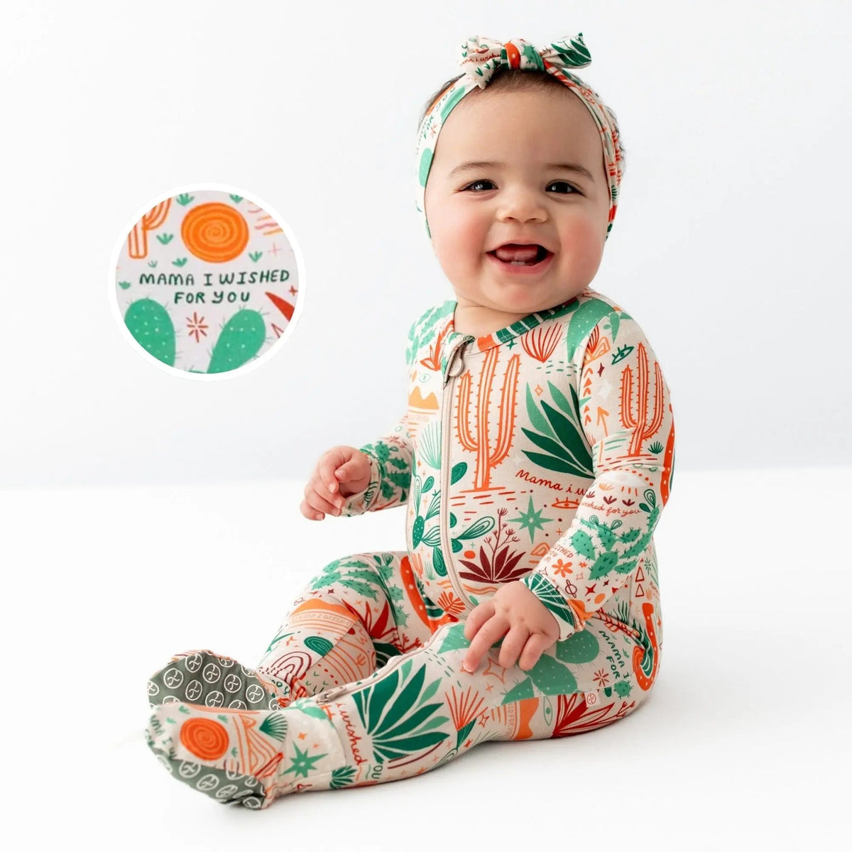 Raising Mama The Second - Skin Footie | Desert Cactus (Beige) - 