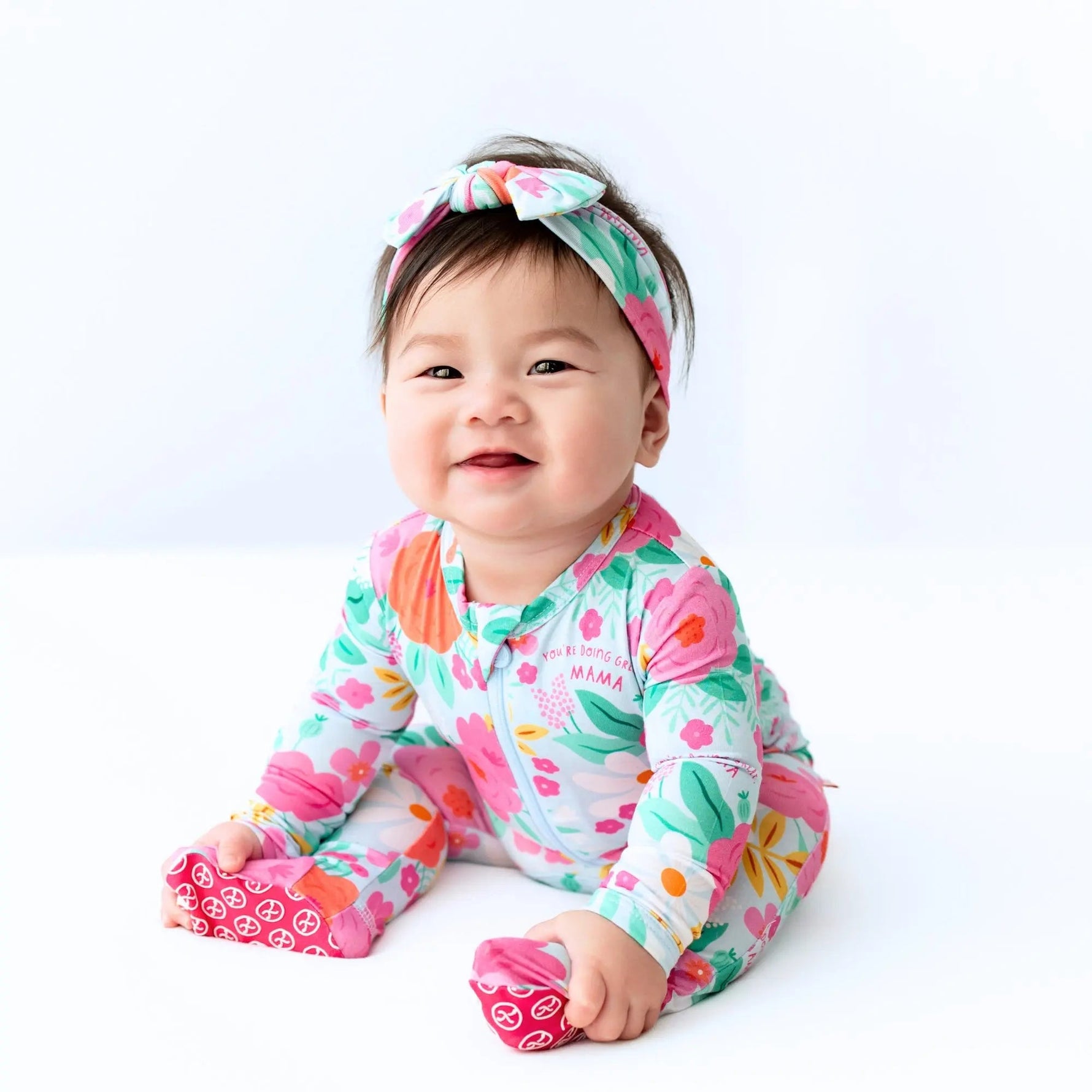 Raising Mama The Second - Skin Footie | Flower Power - 