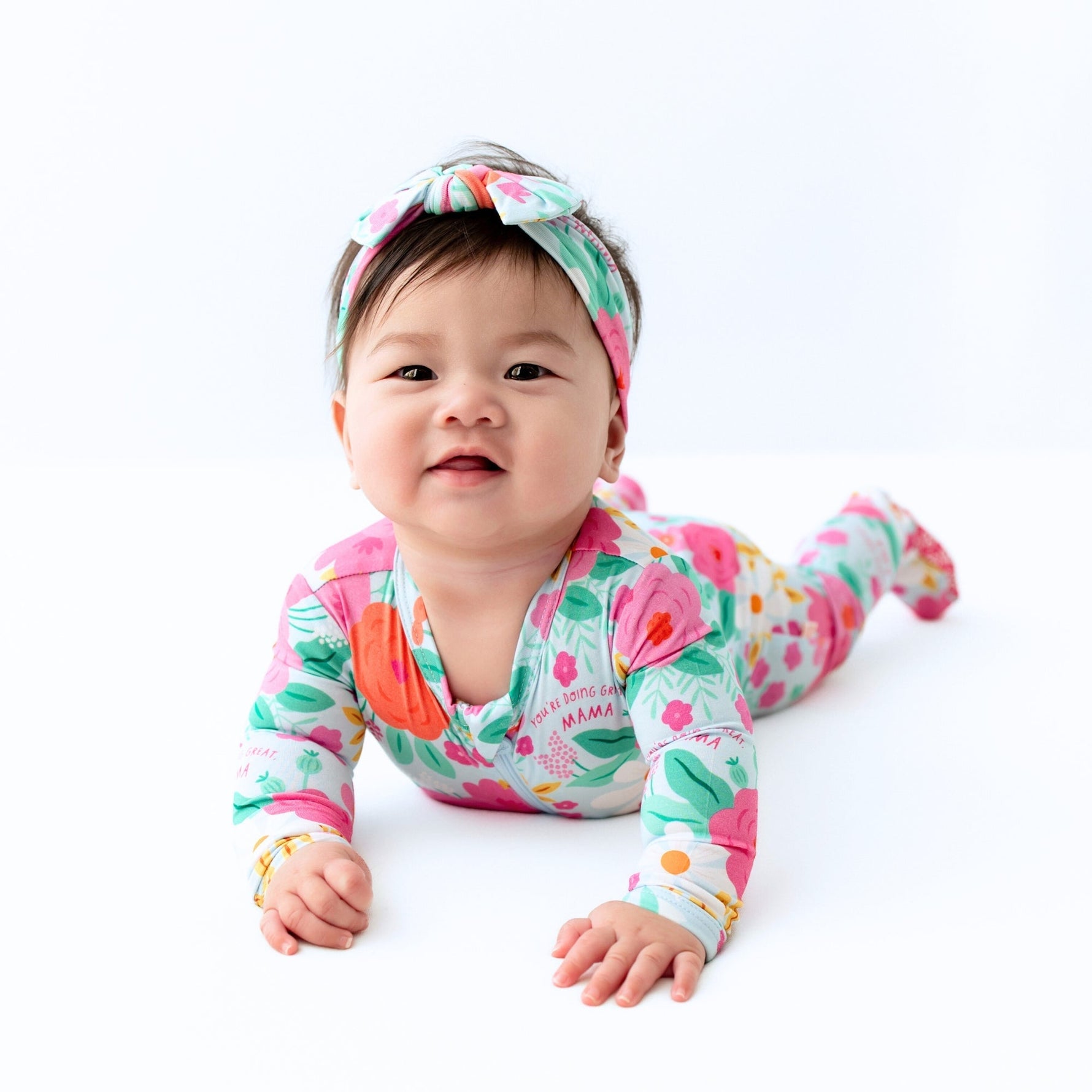 Raising Mama The Second - Skin Footie | Flower Power - 