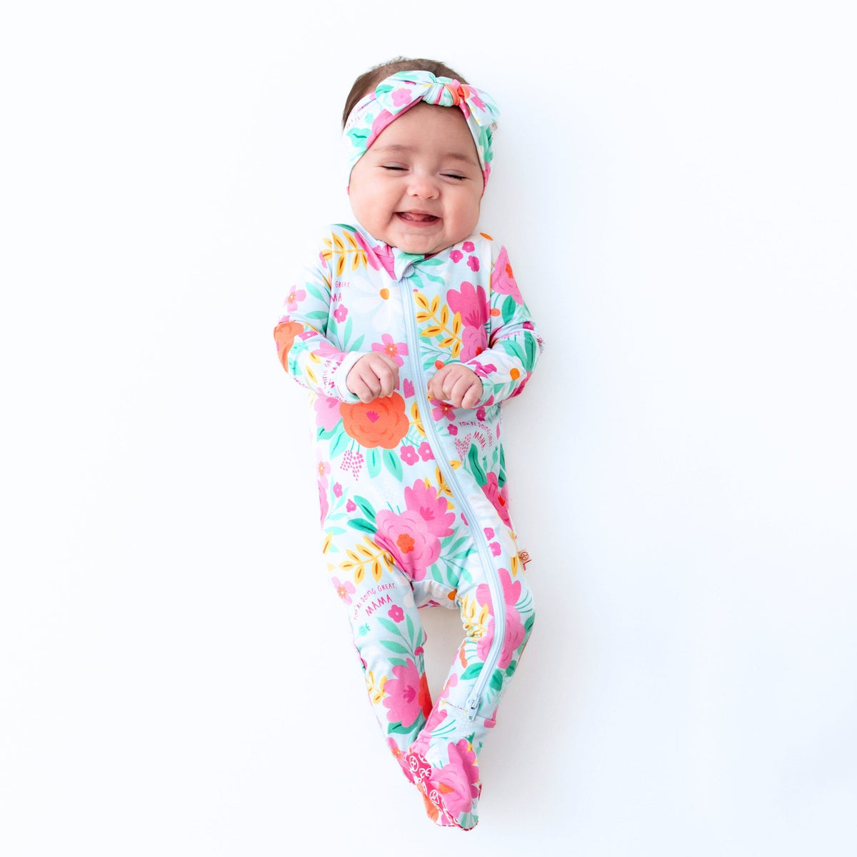 Raising Mama The Second - Skin Footie | Flower Power - 