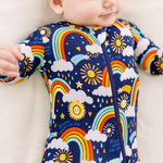Raising Mama The Second - Skin Footie | Here Comes the Sunshine (Blue)Everetts Place