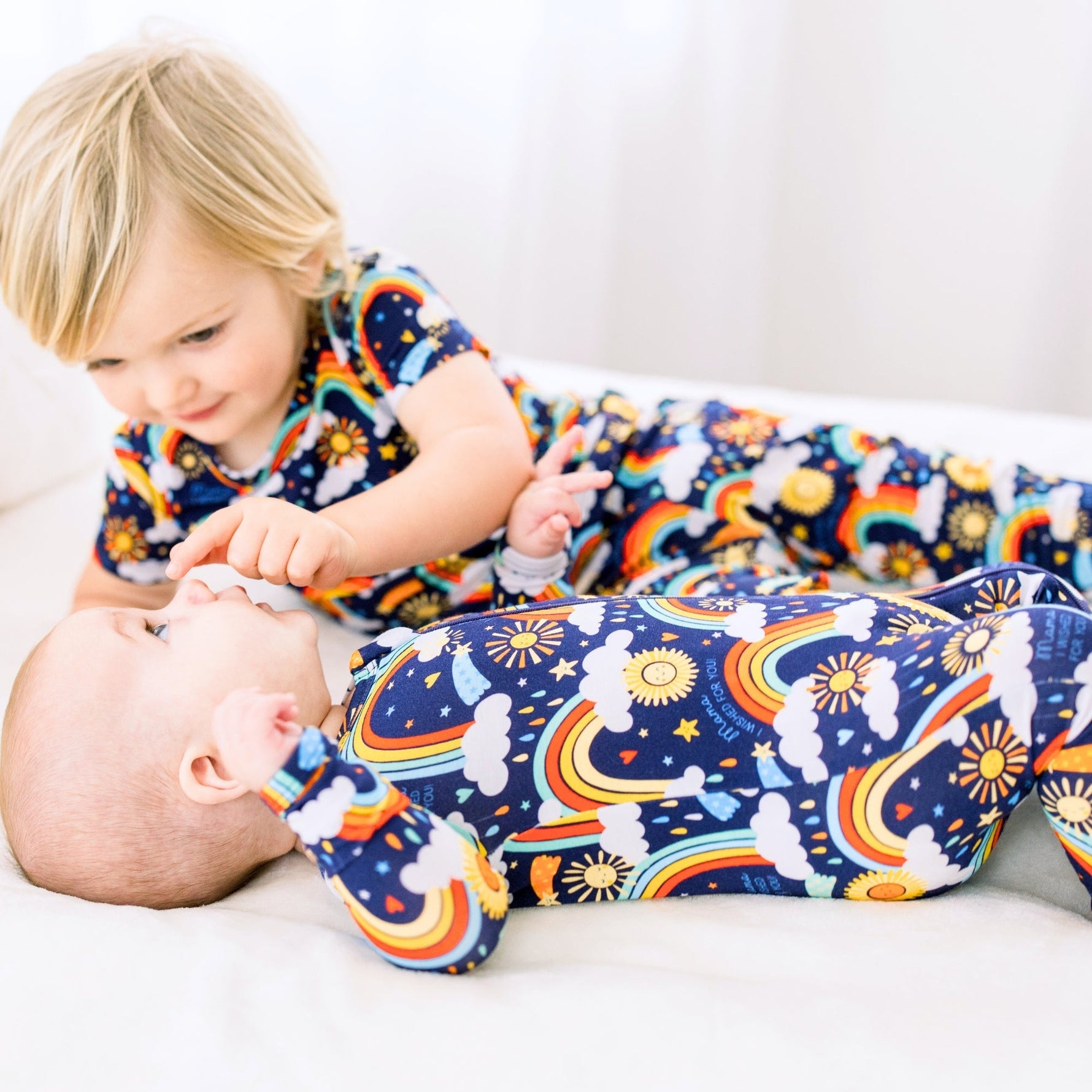 Raising Mama The Second - Skin Footie | Here Comes the Sunshine (Blue) - 
