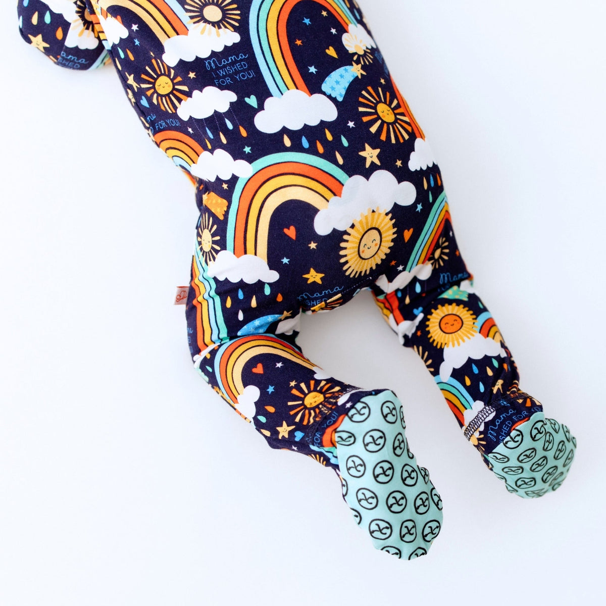 Raising Mama The Second - Skin Footie | Here Comes the Sunshine (Blue) - 