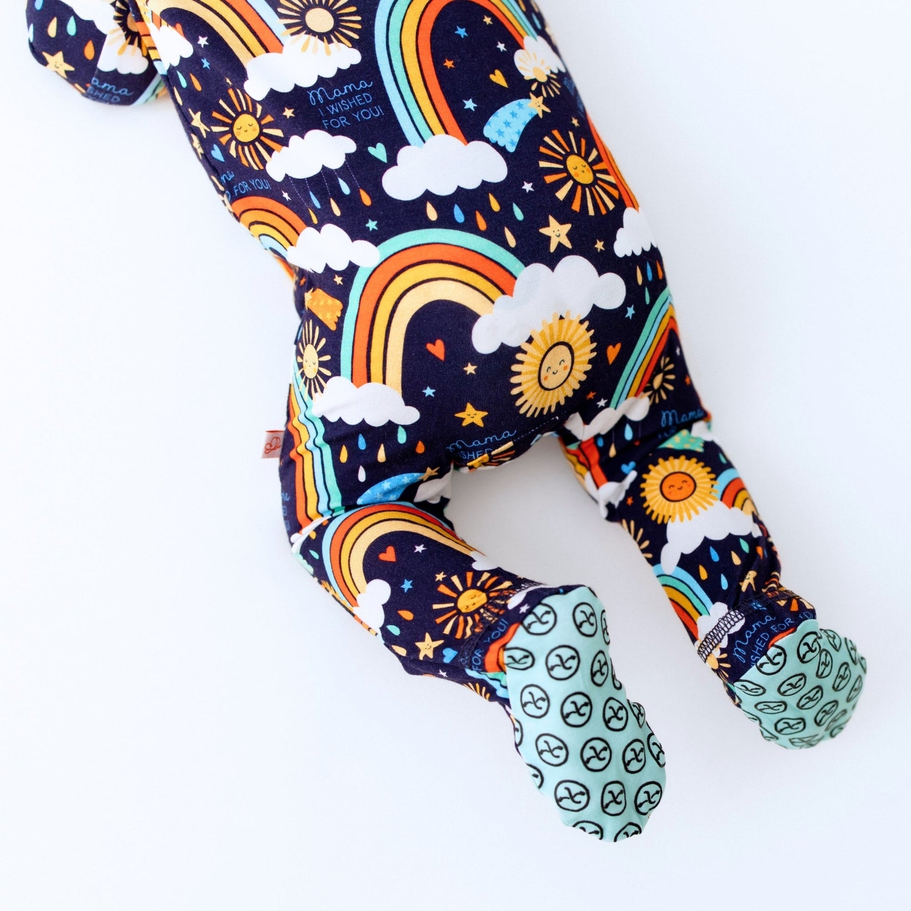 Raising Mama The Second - Skin Footie | Here Comes the Sunshine (Blue) - 