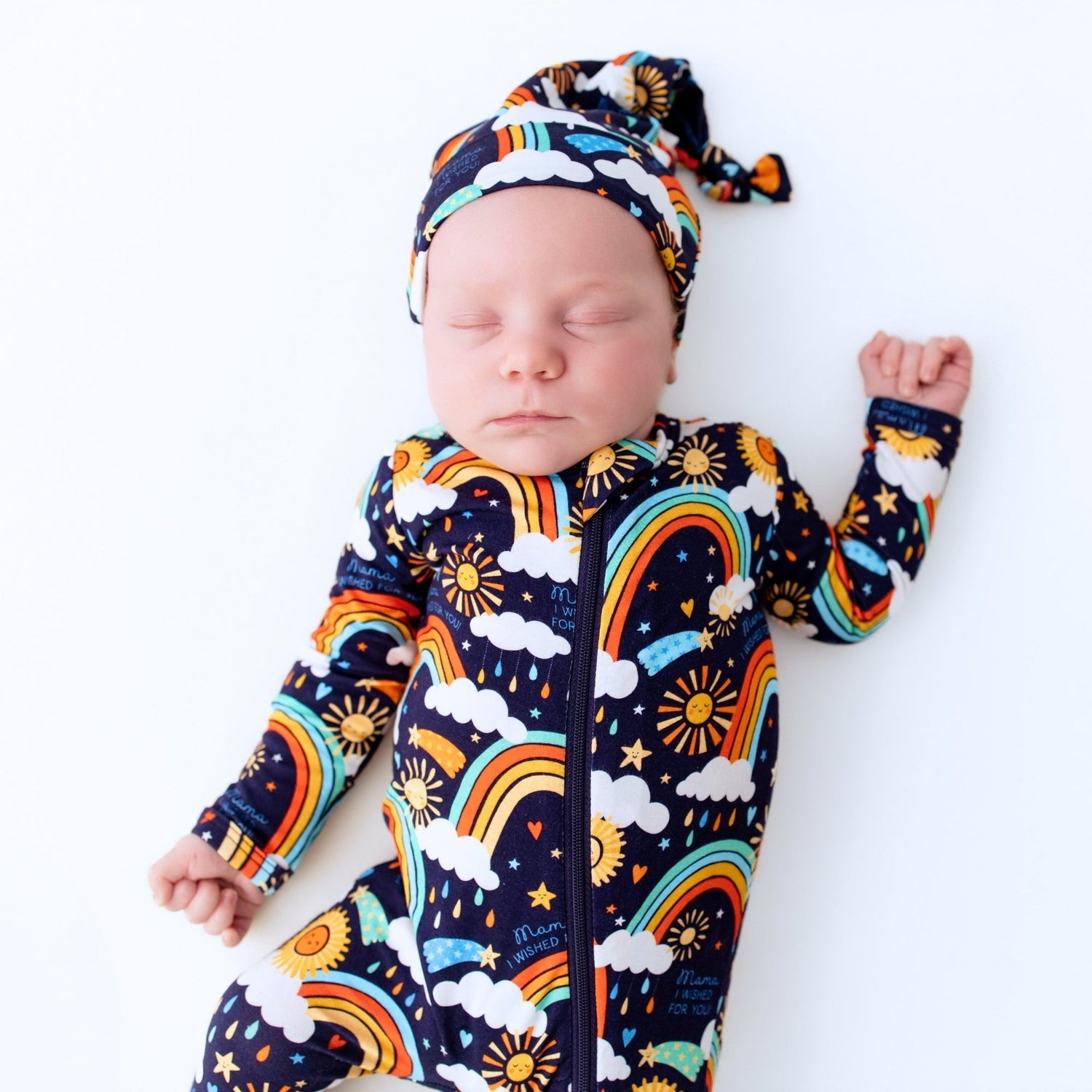 Raising Mama The Second - Skin Footie | Here Comes the Sunshine (Blue) - 