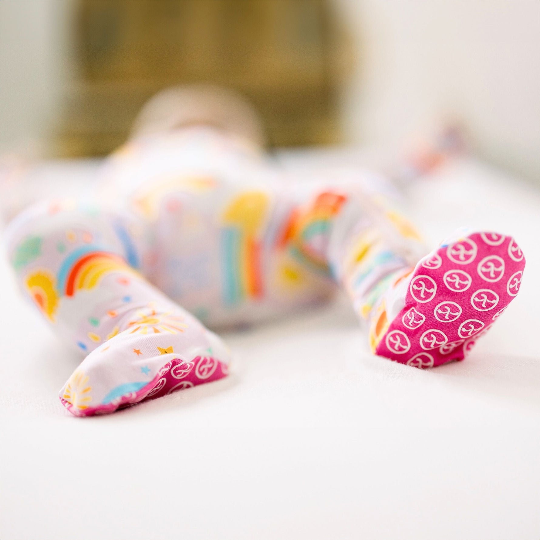 Raising Mama The Second - Skin Footie | Here Comes the Sunshine (Pink)Everetts Place