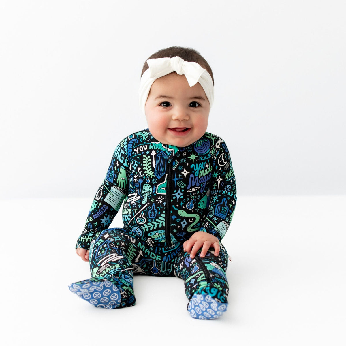 Raising Mama The Second - Skin Footie | Mystic Mama (Blue)Everetts Place
