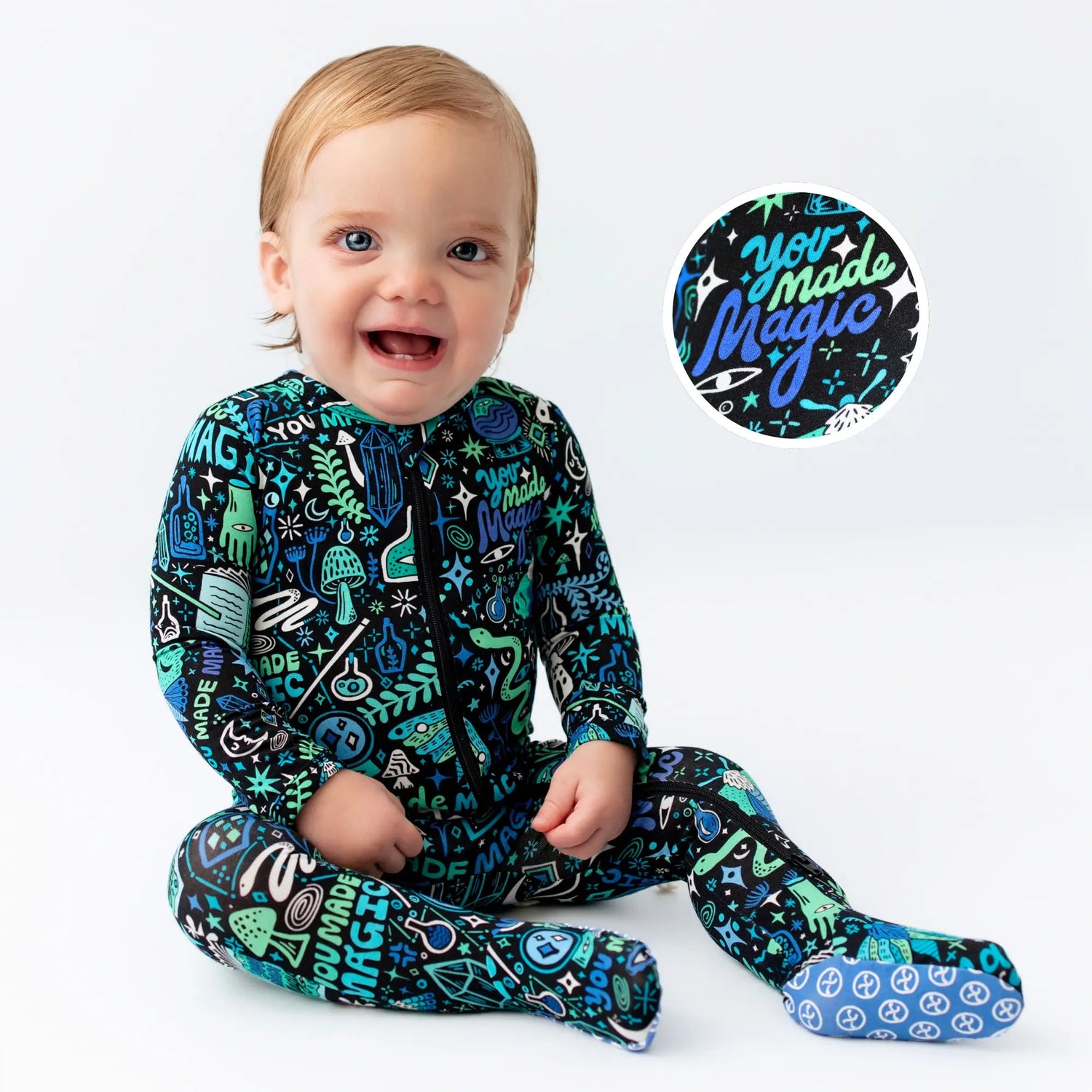 Raising Mama The Second - Skin Footie | Mystic Mama (Blue) - 