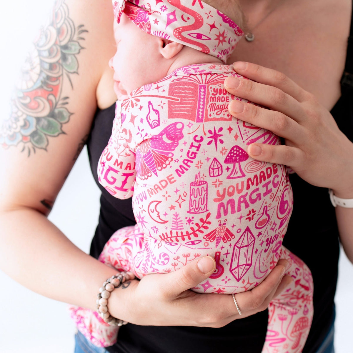 Raising Mama The Second - Skin Footie | Mystic Mama (Pink)Everetts Place