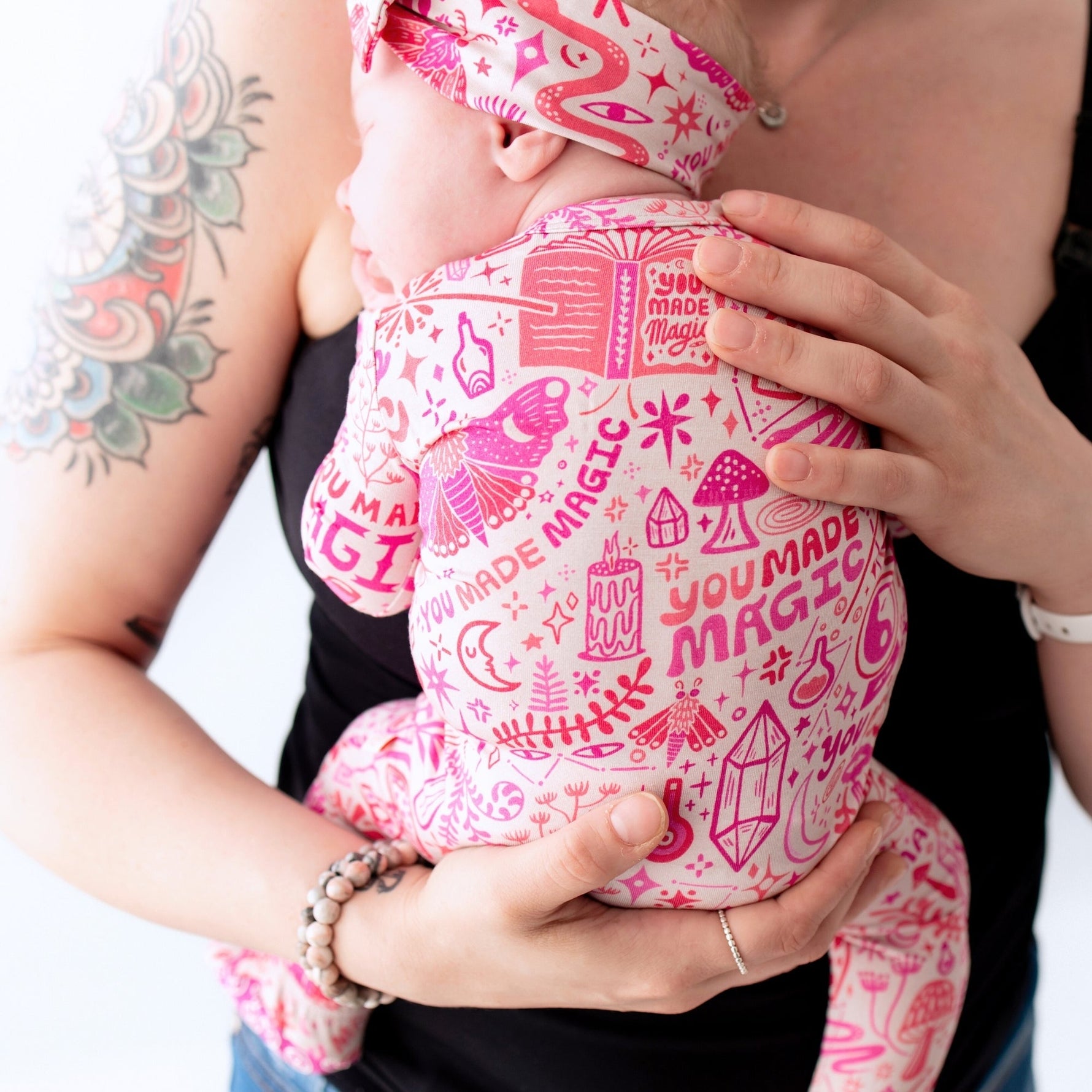 Raising Mama The Second - Skin Footie | Mystic Mama (Pink)Everetts Place