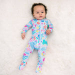 Raising Mama The Second - Skin Footie | Om Baby (Light Blue)Everetts Place