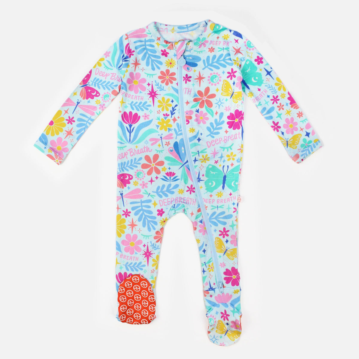 Raising Mama The Second - Skin Footie | Om Baby (Light Blue)Everetts Place