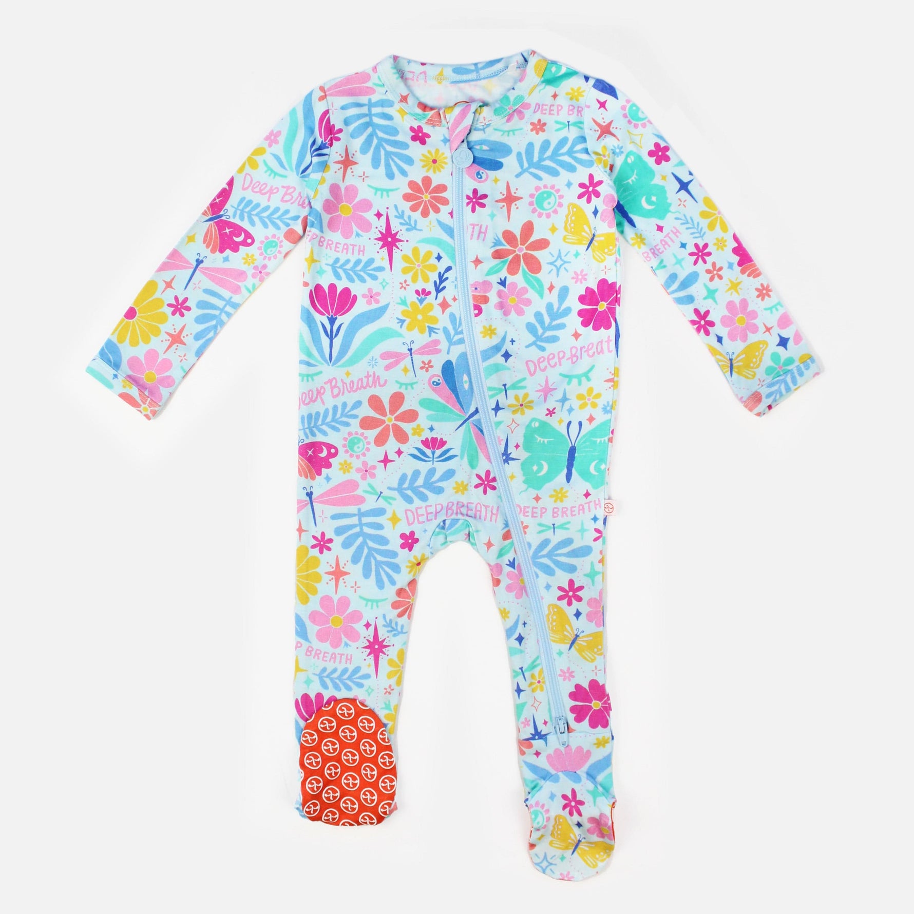 Raising Mama The Second - Skin Footie | Om Baby (Light Blue)Everetts Place