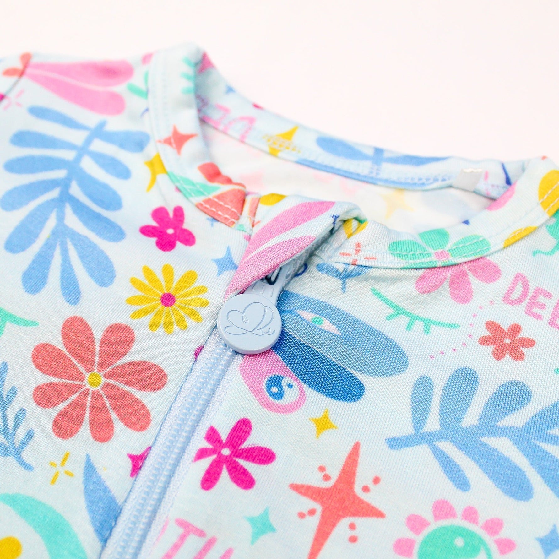 Raising Mama The Second - Skin Footie | Om Baby (Light Blue)Everetts Place