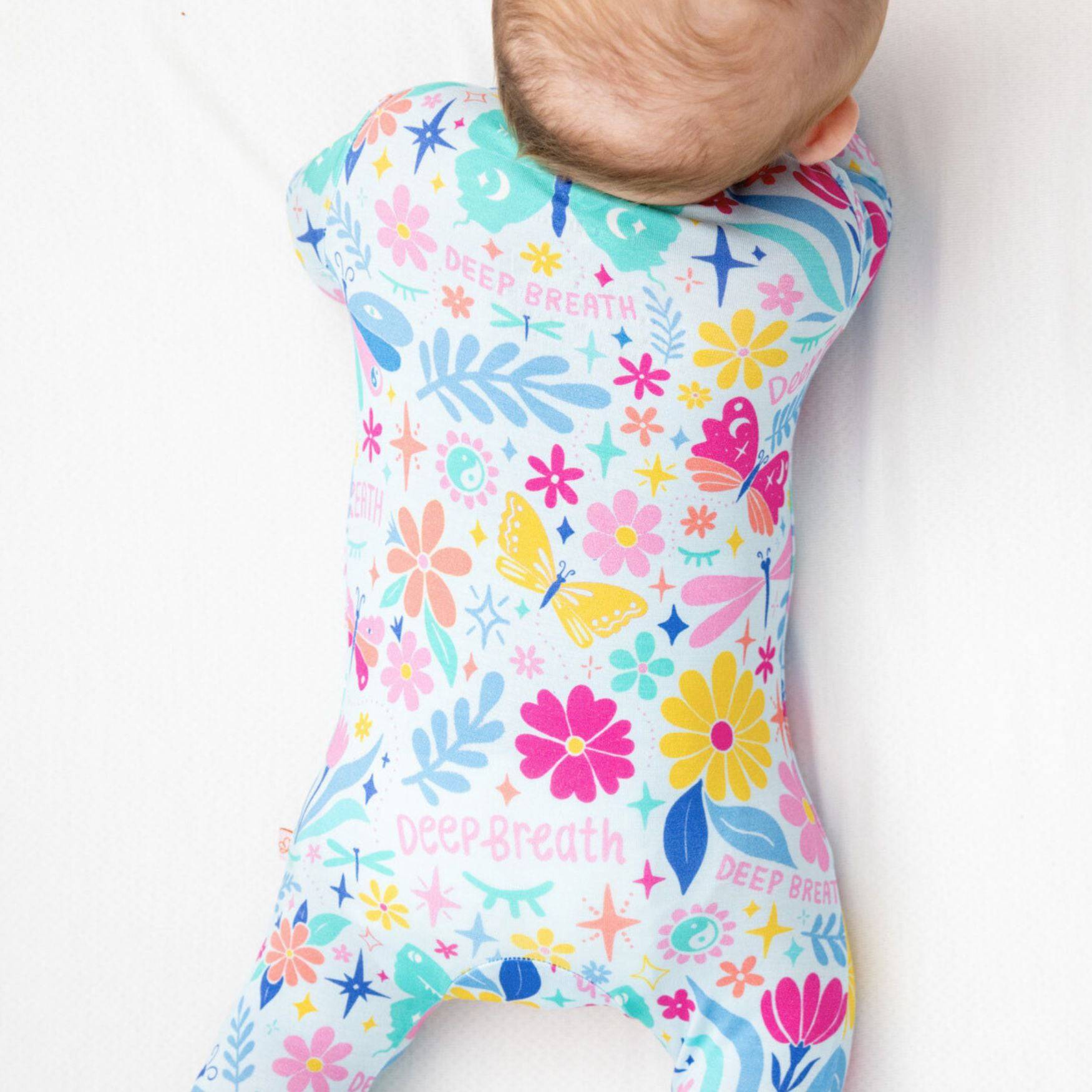 Raising Mama The Second - Skin Footie | Om Baby (Light Blue)Everetts Place