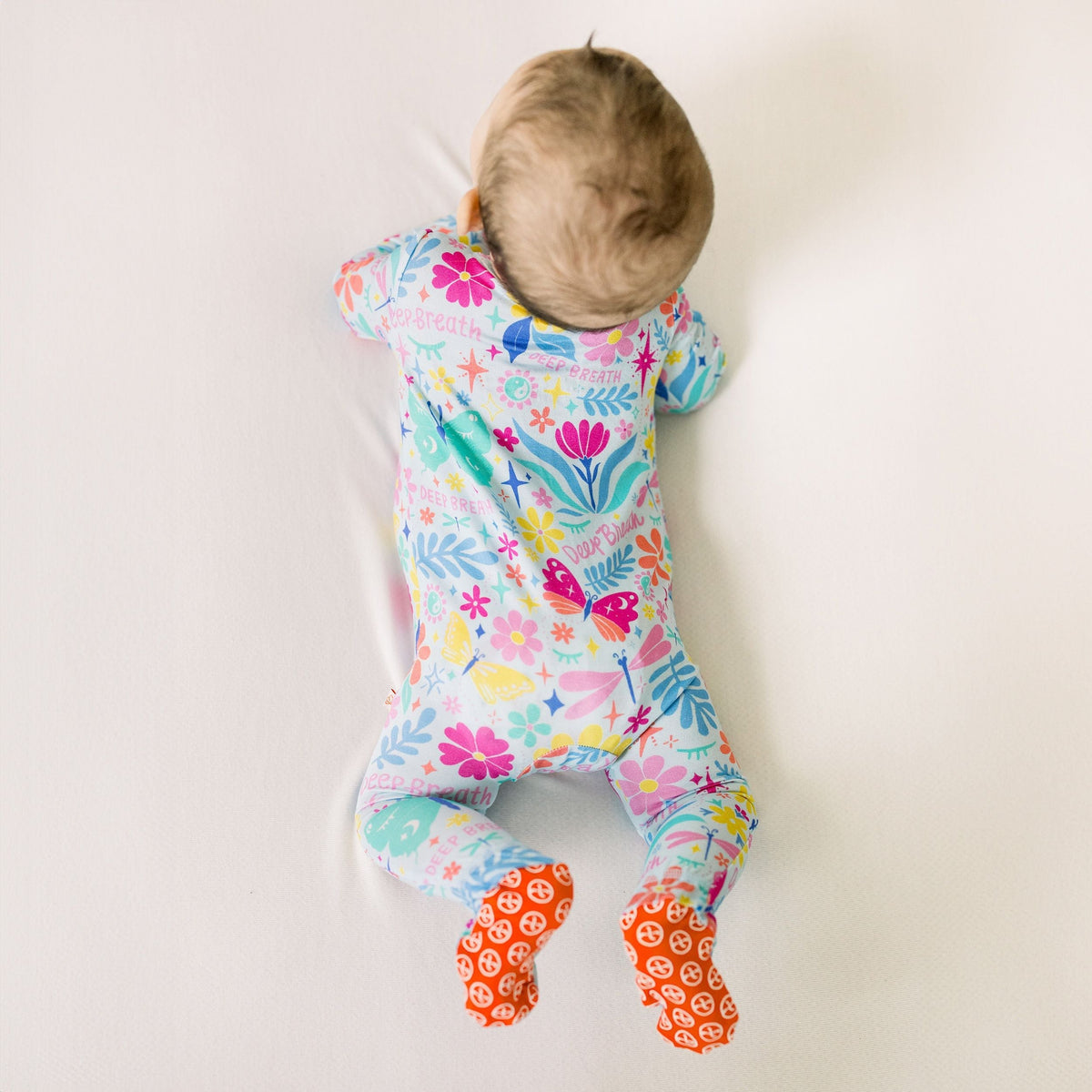 Raising Mama The Second - Skin Footie | Om Baby (Light Blue)Everetts Place