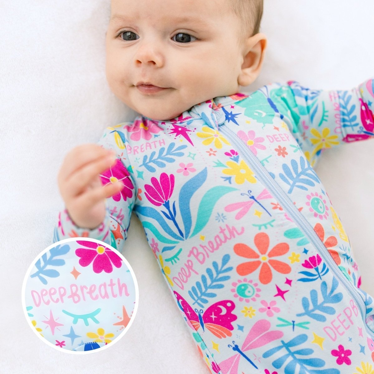 Raising Mama The Second - Skin Footie | Om Baby (Light Blue) - 