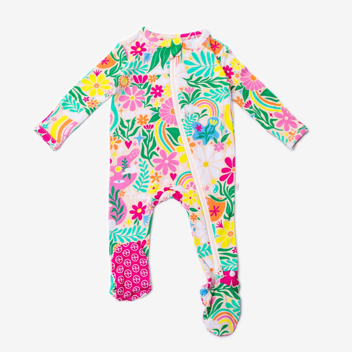 Raising Mama The Second - Skin Footie | Rainbow Daisy BabeEveretts Place