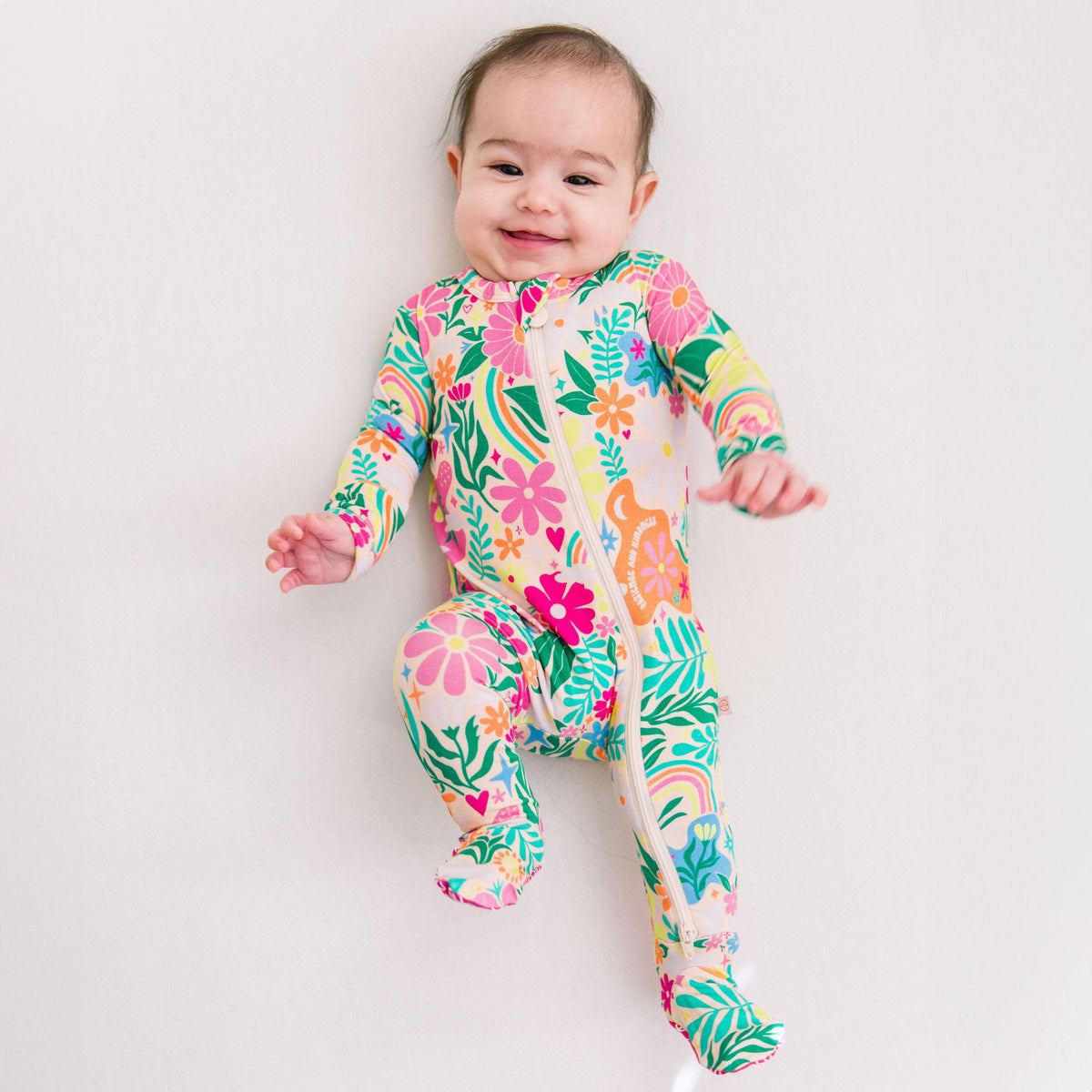 Raising Mama The Second - Skin Footie | Rainbow Daisy BabeEveretts Place