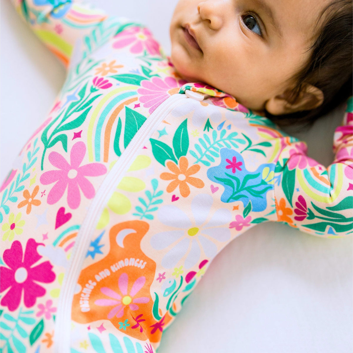 Raising Mama The Second - Skin Footie | Rainbow Daisy BabeEveretts Place