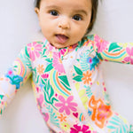 Raising Mama The Second - Skin Footie | Rainbow Daisy Babe - 