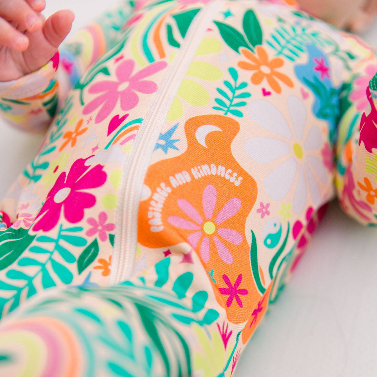 Raising Mama The Second - Skin Footie | Rainbow Daisy BabeEveretts Place