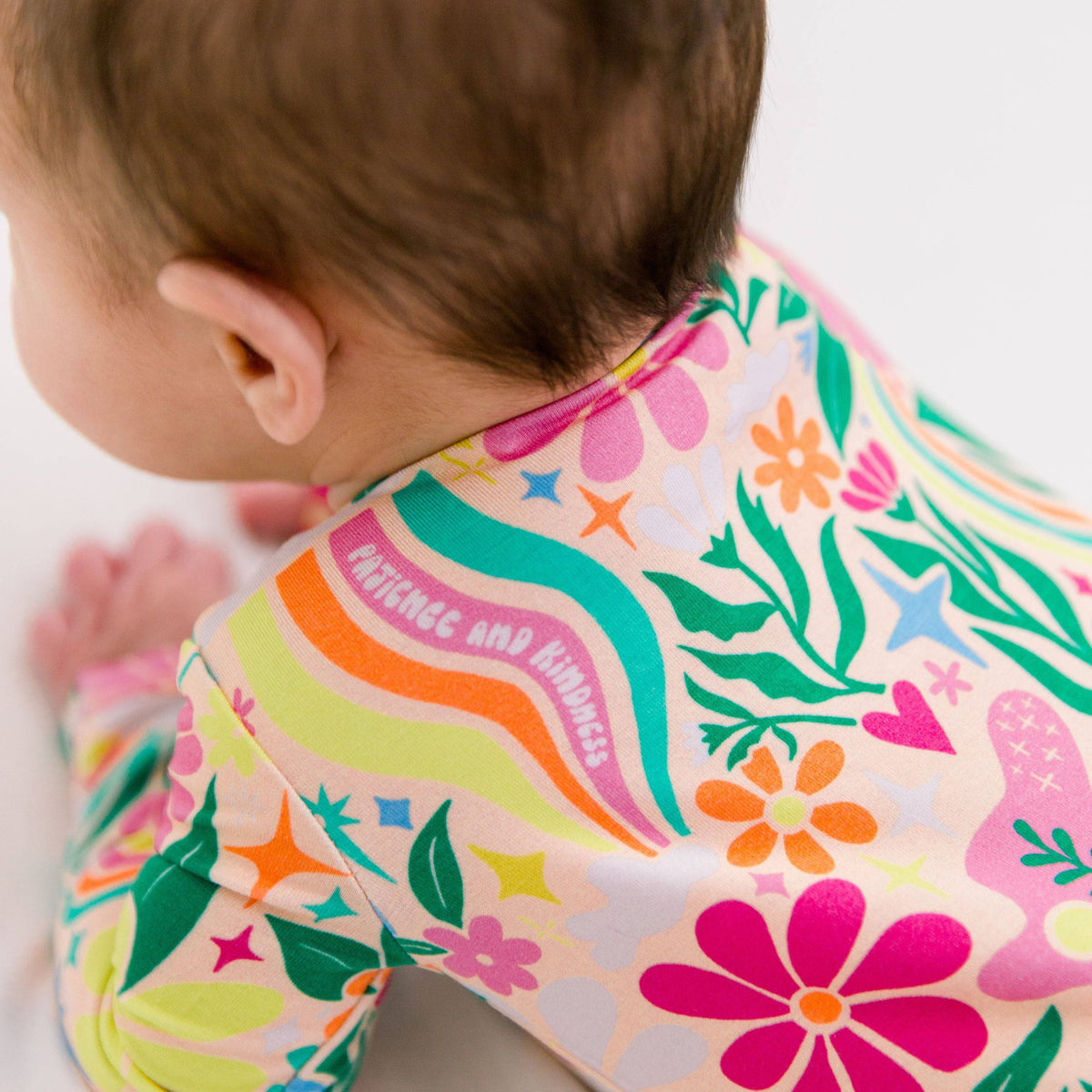 Raising Mama The Second - Skin Footie | Rainbow Daisy BabeEveretts Place