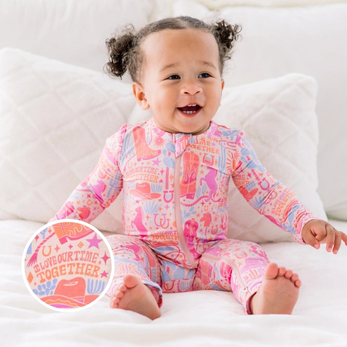 Raising Mama The Second - Skin Footless Romper | Saddle Up - 