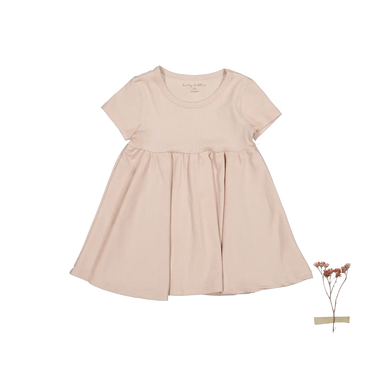 The Short Sleeve Dress - Blush - Sleeve, One-piece garment, Day Dress, Textile, Baby & Toddler Clothing | Everetts Place