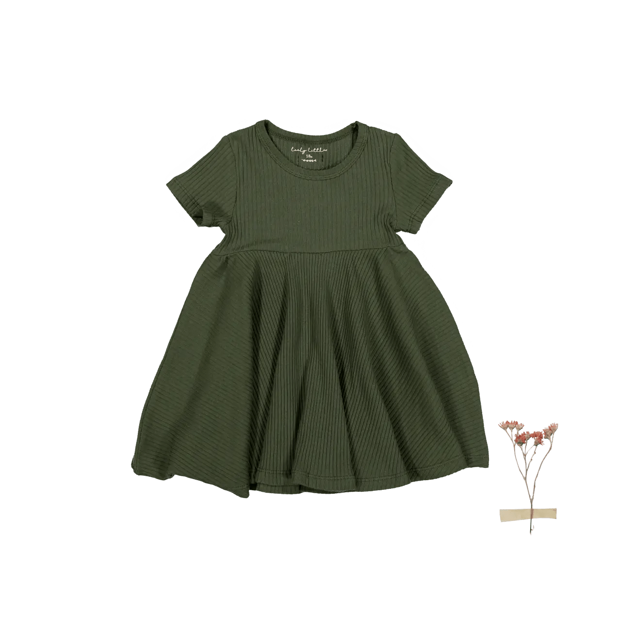 The Short Sleeve Dress - Moss - Sleeve, Baby & Toddler Clothing, One-piece garment, Day Dress, Dress | Everetts Place