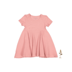 Lovely Littles The Short Sleeve Dress - Rose - 