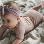 Lovely Littles The Short Sleeve Onesie - Mauve - 