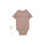 The Short Sleeve Onesie - Mauve - Sleeve, Brown, Baby & Toddler Clothing, One-piece garment, Active Shirt | Everetts Place