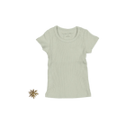 The Short Sleeve Tee - Mist - Sleeve, White, Textile, Fashion, Active Shirt | Everetts Place